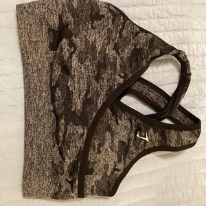 Gymshark black camo sports bra